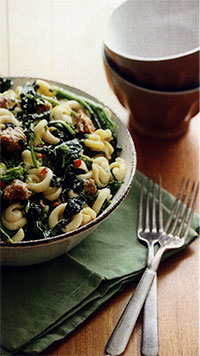 Cappelletti with Rapini and Sausage